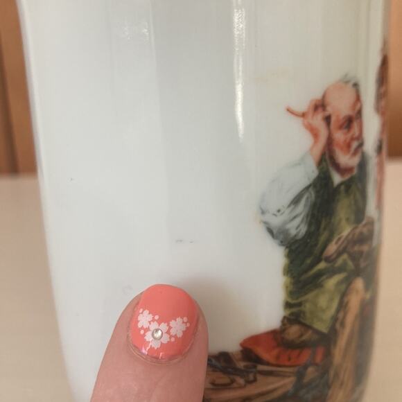 Vintage Norman Rockwell “The Cobbler” Collectible Mug - Picture 8 of 11